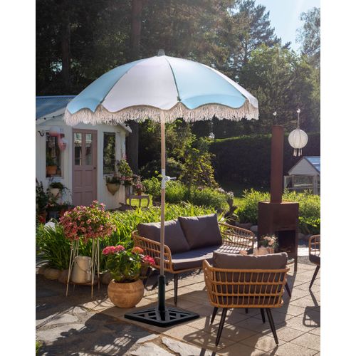 Parasol De Jardin 155 Cm Mondello Bleu Clair