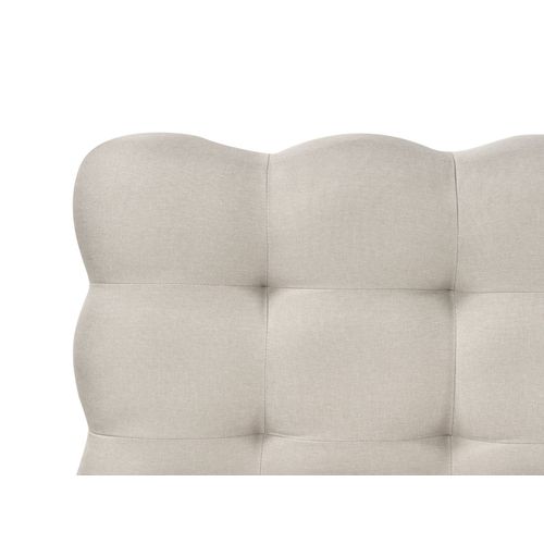 Lit Avec Sommier Tissu Soulisse 180 X 200 Cm Beige