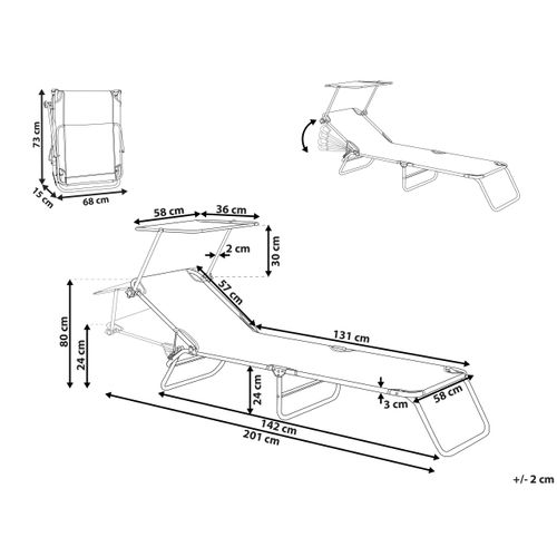 Transat Foligno Métal Noir