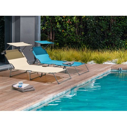 Transat Foligno Métal Beige