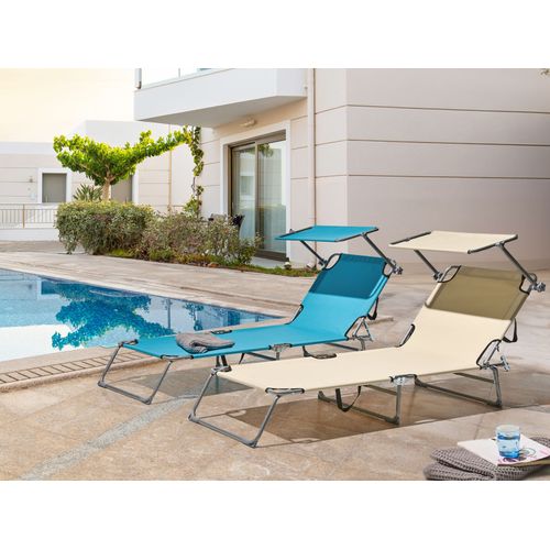 Transat Foligno Métal Beige