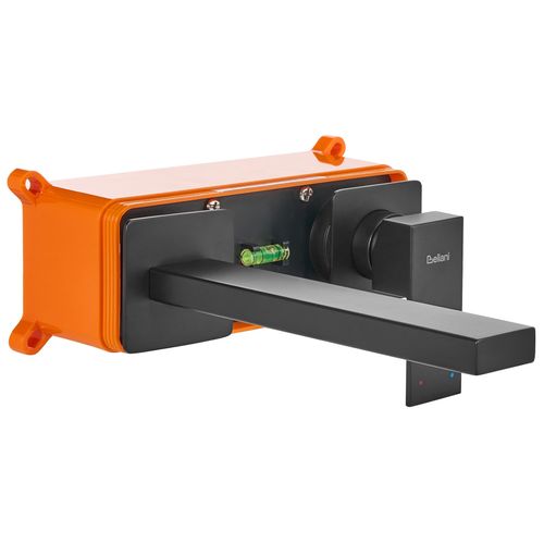 Robinet De Lavabo Mural Antofagasta Laiton Noir