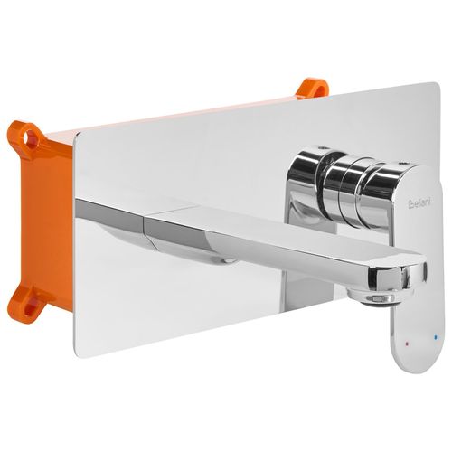 Robinet De Lavabo Mural Chungara Laiton Argenté