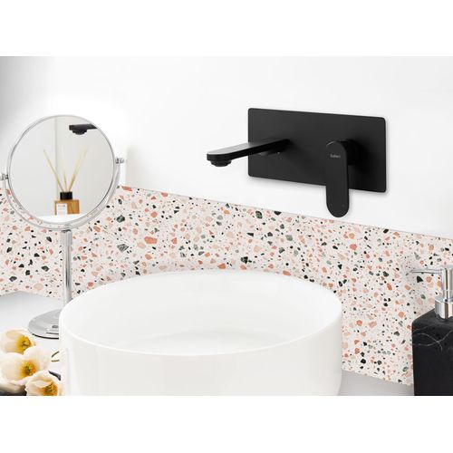 Robinet De Lavabo Mural Chungara Laiton Noir