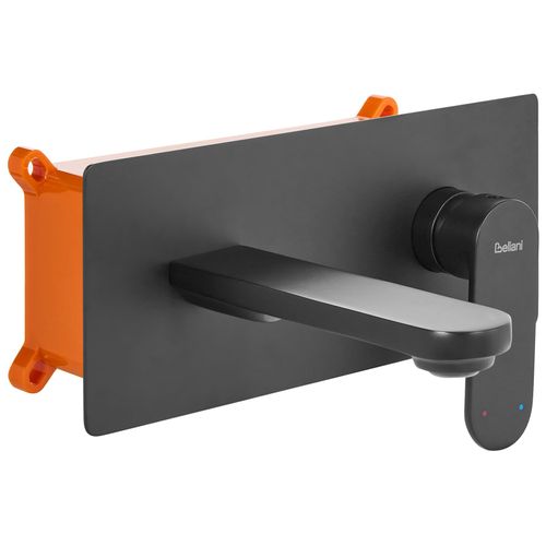 Robinet De Lavabo Mural Chungara Laiton Noir