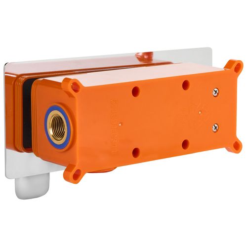 Robinet De Lavabo Mural Dichato Laiton Argenté