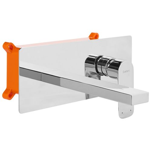 Robinet De Lavabo Mural Dichato Laiton Argenté