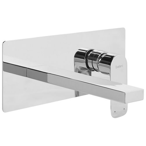 Robinet De Lavabo Mural Dichato Laiton Argenté