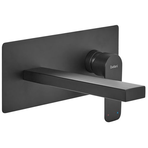 Robinet De Lavabo Mural Dichato Laiton Noir