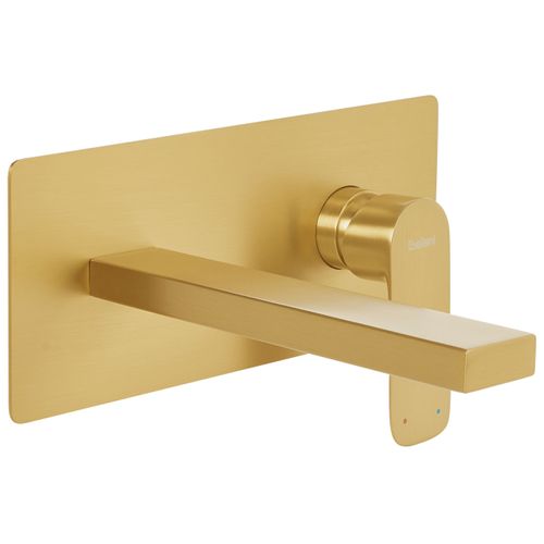 Robinet De Lavabo Mural Dichato Laiton Doré