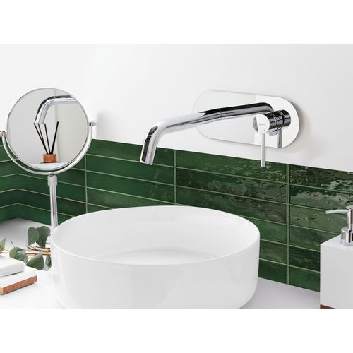 Robinet De Lavabo Mural Guaiba Laiton Argenté