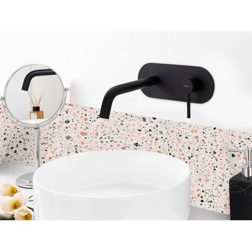 Robinet De Lavabo Mural Guaiba Laiton Noir