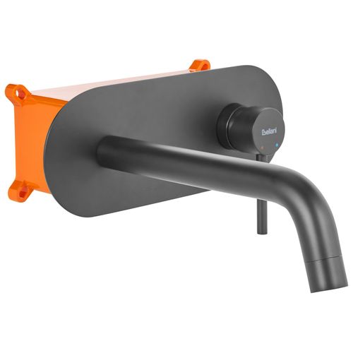 Robinet De Lavabo Mural Guaiba Laiton Noir