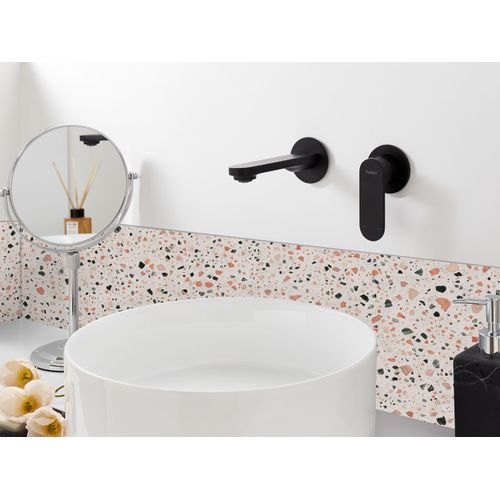 Robinet De Lavabo Mural Guatavia Laiton Noir