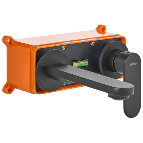 Robinet De Lavabo Mural Guatavia Laiton Noir