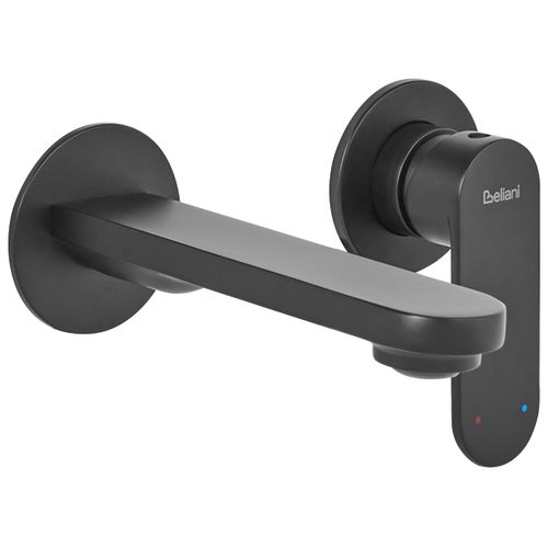 Robinet De Lavabo Mural Guatavia Laiton Noir