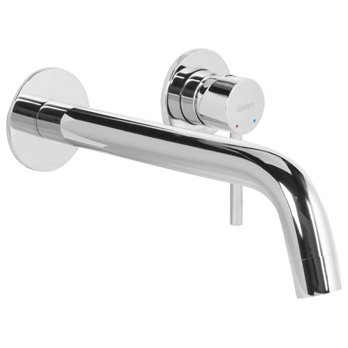 Robinet De Lavabo Mural Traful Laiton Argenté