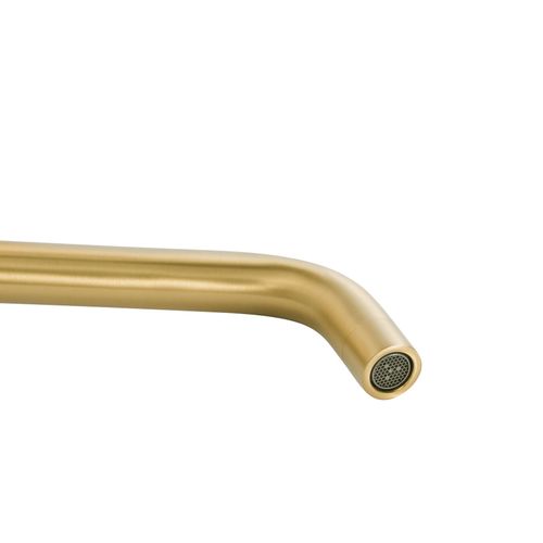 Robinet De Lavabo Mural Ishinca Laiton Doré