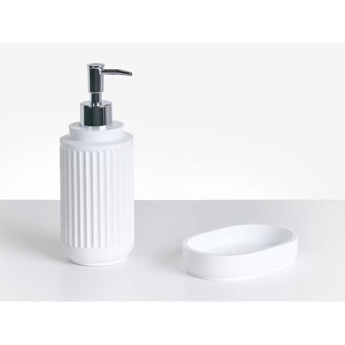 Set De 5 Accessoires De Salle De Bain Huarmey Blanc