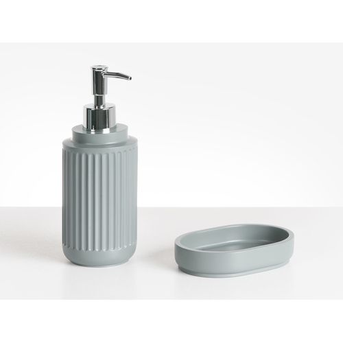 Set De 5 Accessoires De Salle De Bain Huarmey Gris Clair