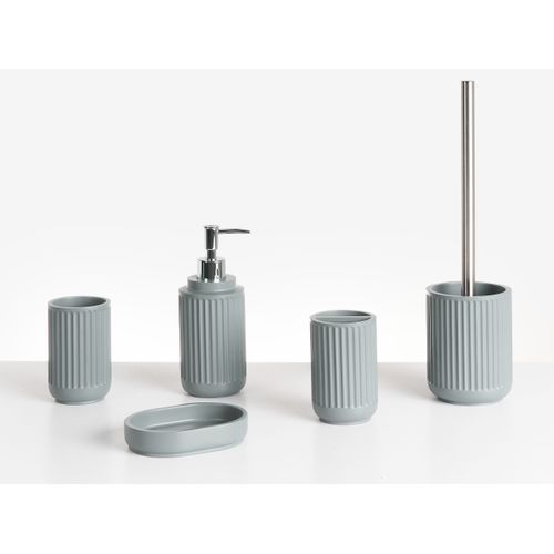 Set De 5 Accessoires De Salle De Bain Huarmey Gris Clair