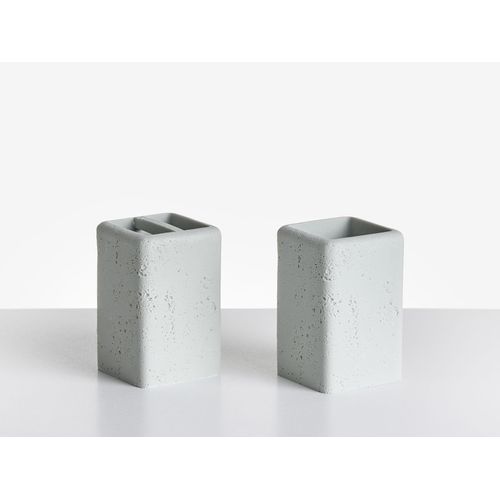 Set De 5 Accessoires De Salle De Bain Vilcanota Effet Béton Gris