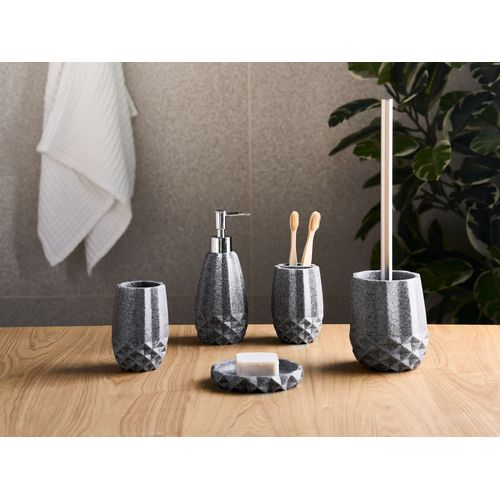 Set De 5 Accessoires De Salle De Bain Samiria Gris