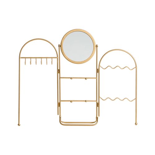 Porte-bijoux Avec Miroir Pirou Doré