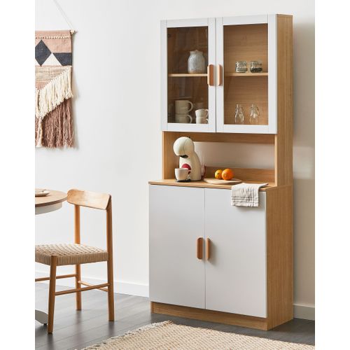 Vitrine En Verre Cygnet 80 Cm Blanc