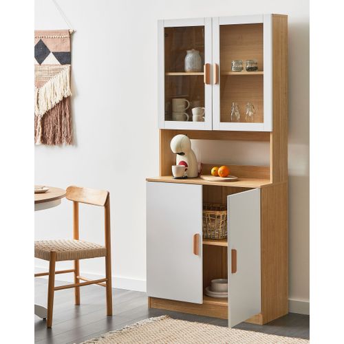 Vitrine En Verre Cygnet 80 Cm Blanc