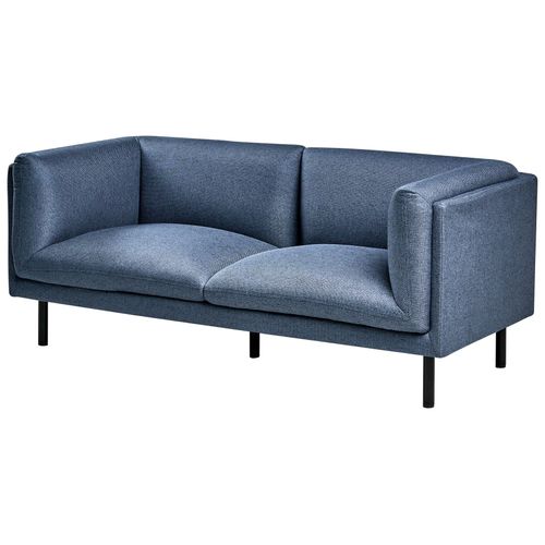Canapé 2 Places Vorgod Tissu Bleu Foncé