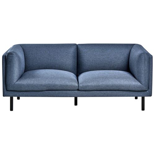 Canapé 2 Places Vorgod Tissu Bleu Foncé
