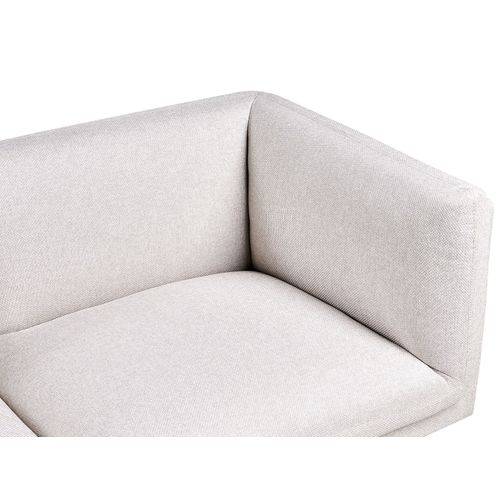 Canapé 3 Places Vorgod Tissu Beige Clair