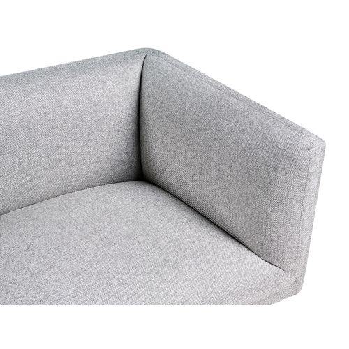 Canapé 3 Places Vorgod Tissu Gris Clair