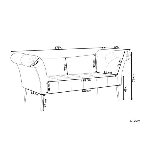 Chaise Longue Nantilly Tissu Marron Clair
