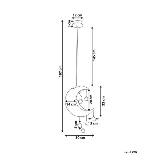 Lampe Suspension Lune Orchon Rotin Naturel