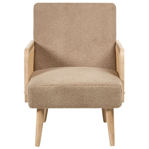 Fauteuil Hojby Bouclé Beige Sable