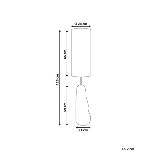 Lampadaire Selb Céramique Beige Clair