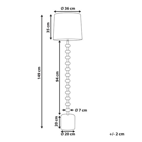 Lampadaire Krios Métal Marron Clair