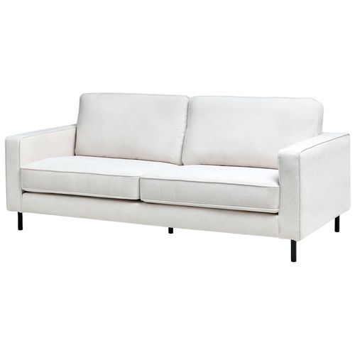 Canapé 3 Places Savalen Tissu Blanc Cassé