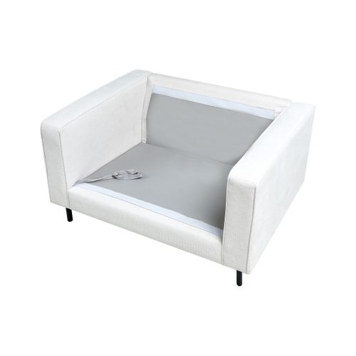 Fauteuil Savalen Tissu Blanc Cassé