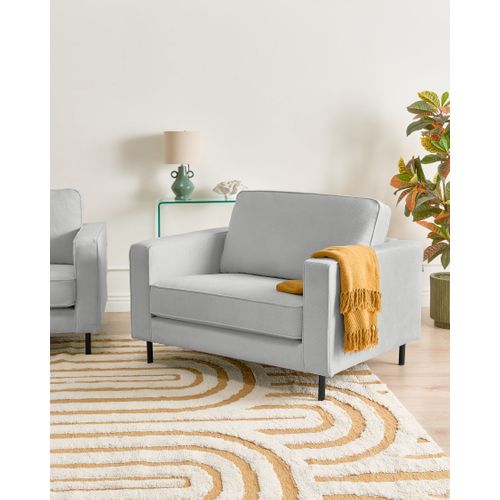 Fauteuil Savalen Tissu Gris Clair