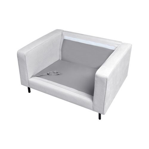 Fauteuil Savalen Tissu Gris Clair