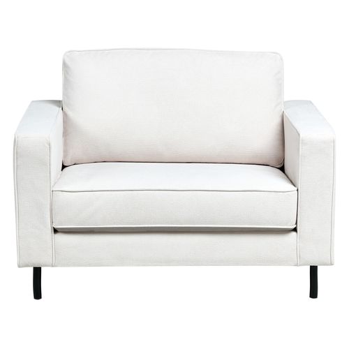 Ensemble De Salon 4 Places Savalen Tissu Blanc Cassé