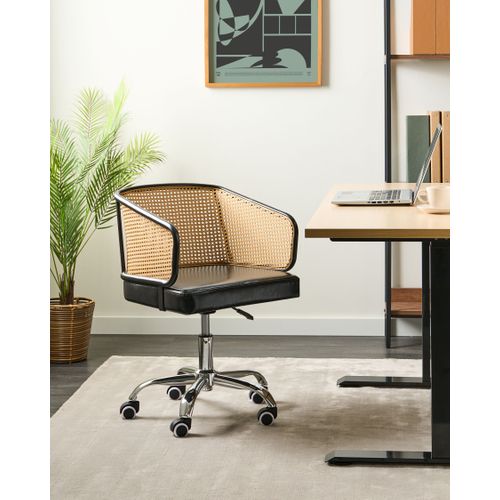 Chaise De Bureau Tucson Cuir Pu Noir