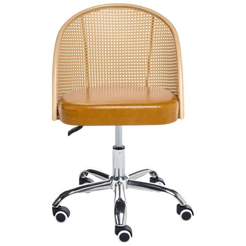 Chaise De Bureau Baltimore Cuir Pu Marron