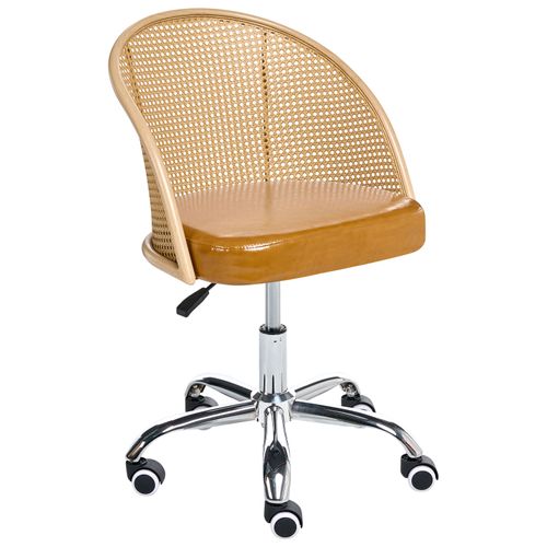 Chaise De Bureau Baltimore Cuir Pu Marron