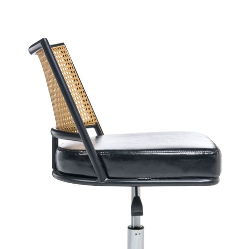 Chaise De Bureau Nome Cuir Pu Noir