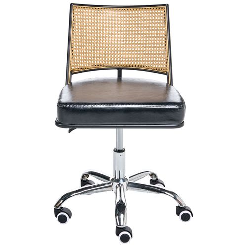 Chaise De Bureau Nome Cuir Pu Noir