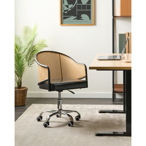 Chaise De Bureau Redding Cuir Pu Noir